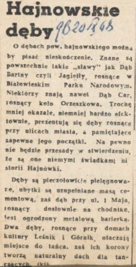 Hajnowskie deby 1968
