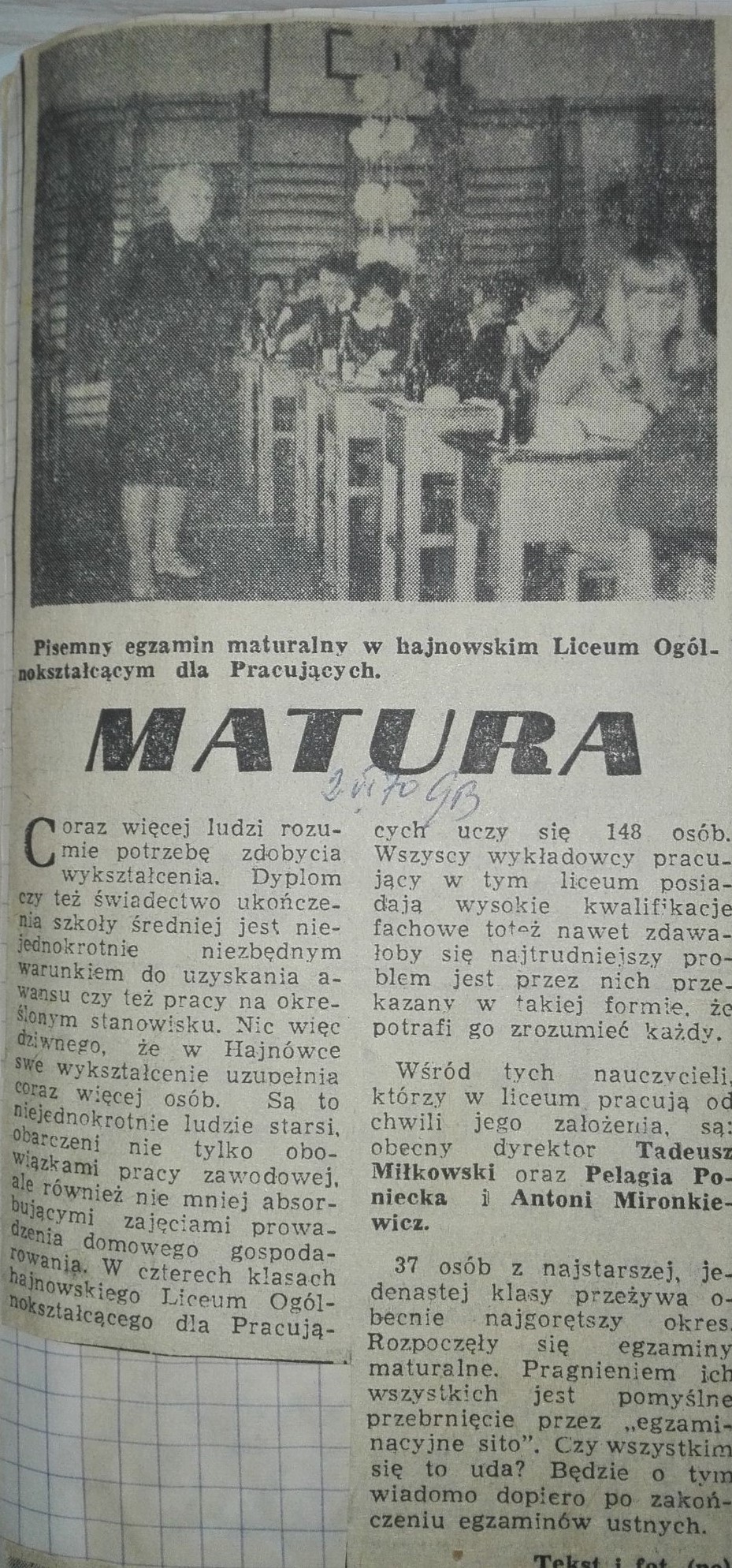 Matura 2.06.1970