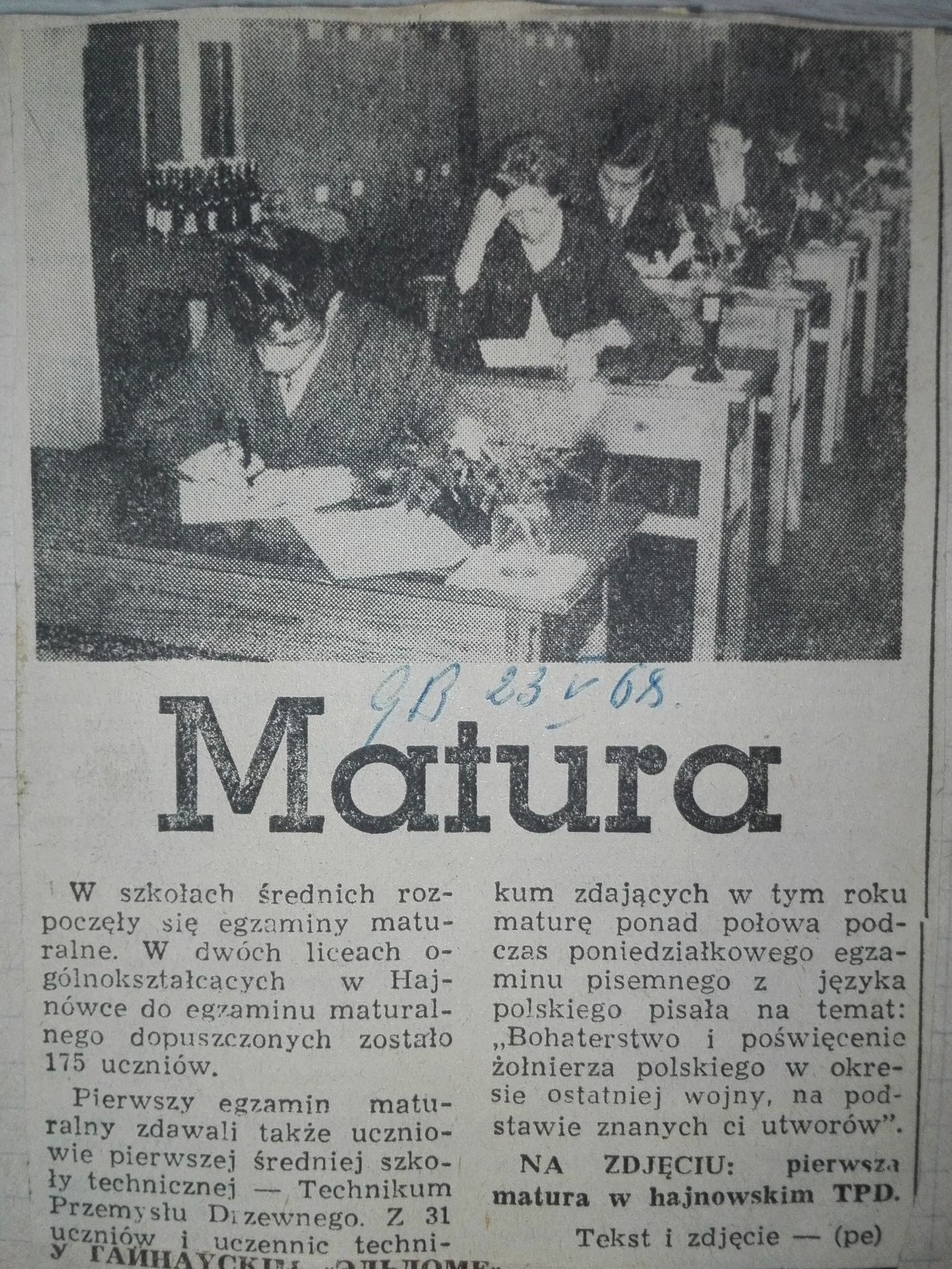 Matura 23.05.1968