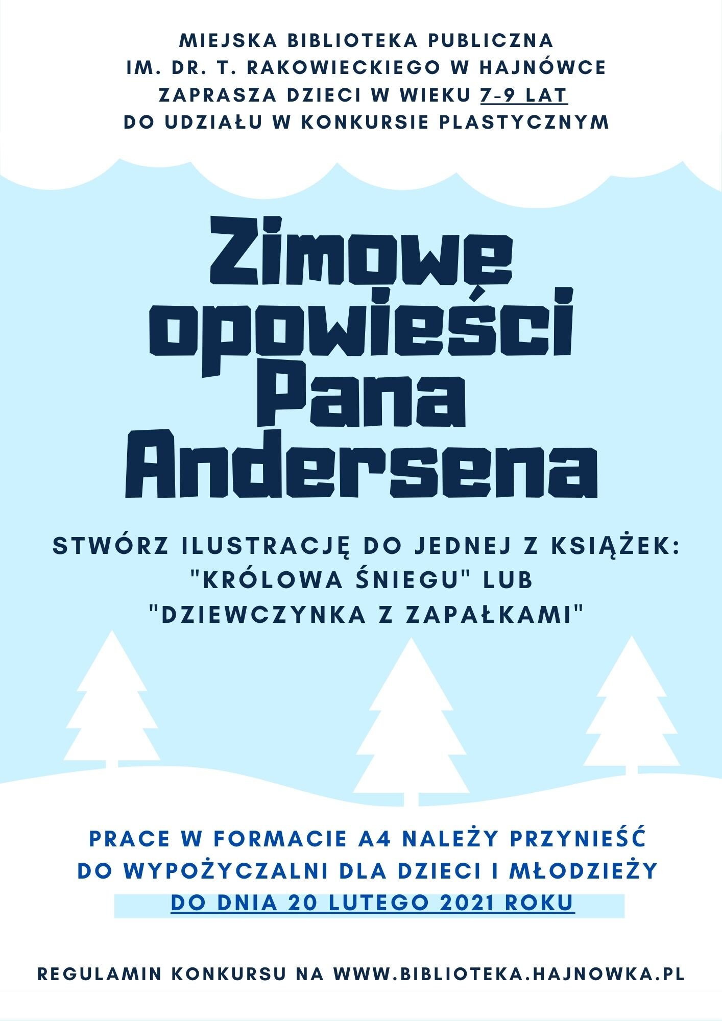 miejska biblioteka publiczna im. dr. T. rakowieckiego w&nbsp;hajnówce zaprasza dzieci w&nbsp;wieku 7 9 lat do udziału w&nbsp;konkursie plastycznym na ilustrację1
